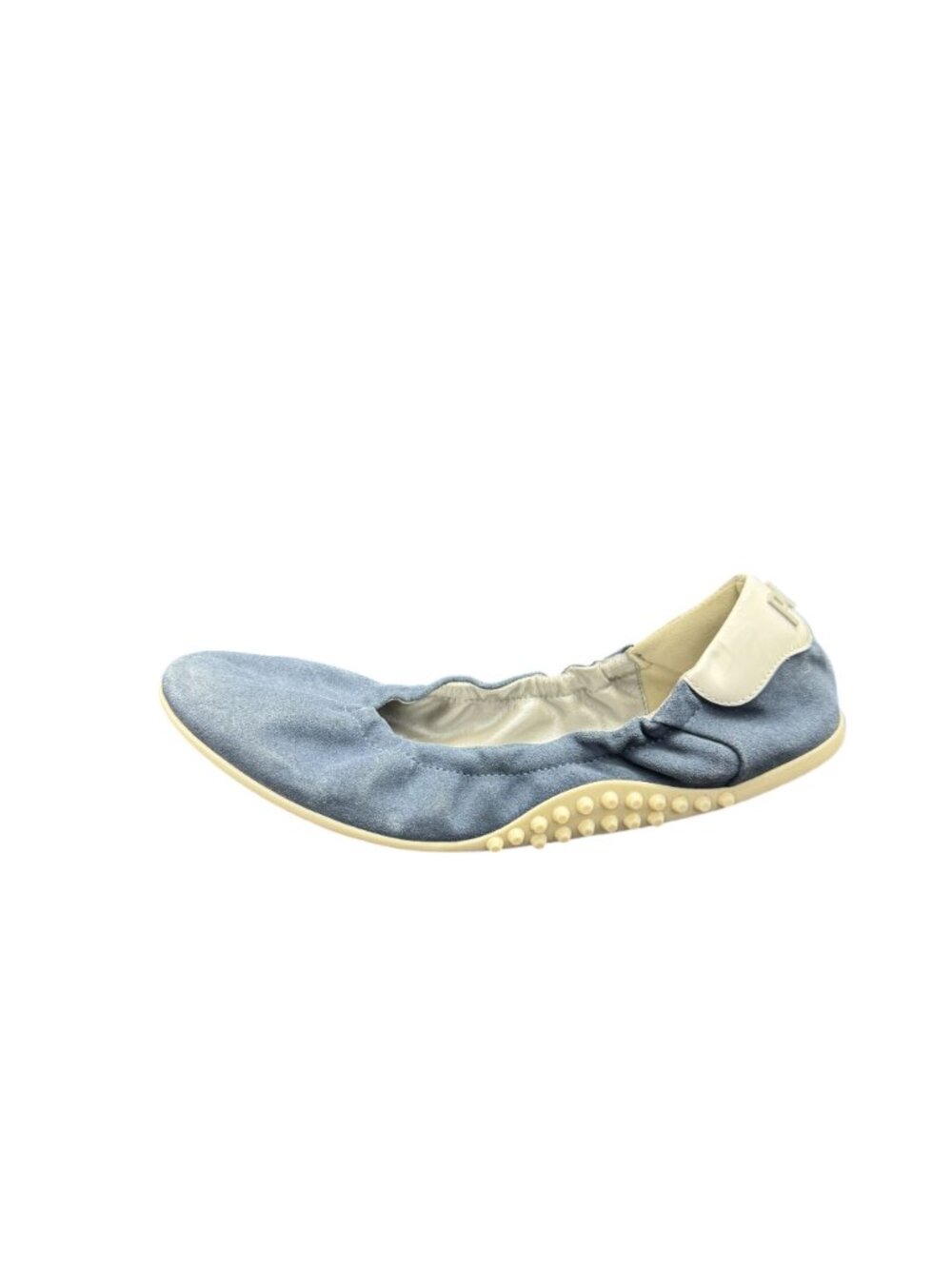 P448 Stella Mauve Women's Blue Ballet Flat Suede Leather Shoes, Size 37 - Picture 2 of 10
